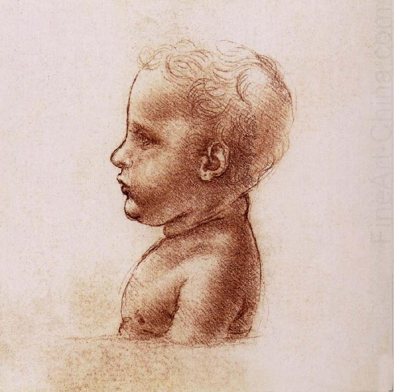 LEONARDO da Vinci Profile of a child china oil painting image